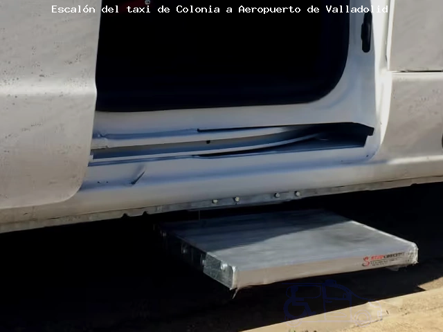 Taxi con escalón de Colonia a Aeropuerto de Valladolid